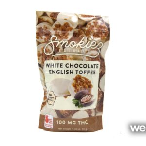 Smokiez White Chocolate with English Toffee 100mg THC 10 Pack