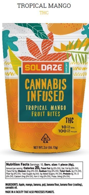 marijuana-dispensaries-rose-collective-pre-ico-in-venice-soldaze-tropical-mango-fruit-bites