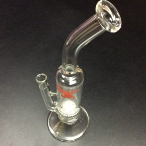 Solid Glass Bongs Medium Curved Neck Tube #12