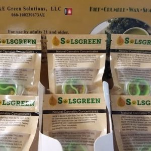 Solsgreen Extract Sampler - Amnesia Haze Wax // Stout Crumble 1g