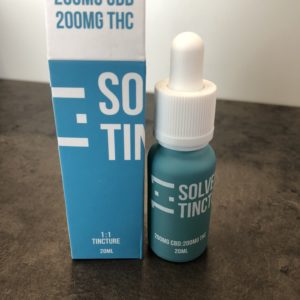 Solvent Free 1:1 Tincture: CBD/THC (200)