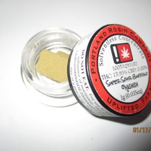 Solventless Concentrate Super Sour Buffalo Hash