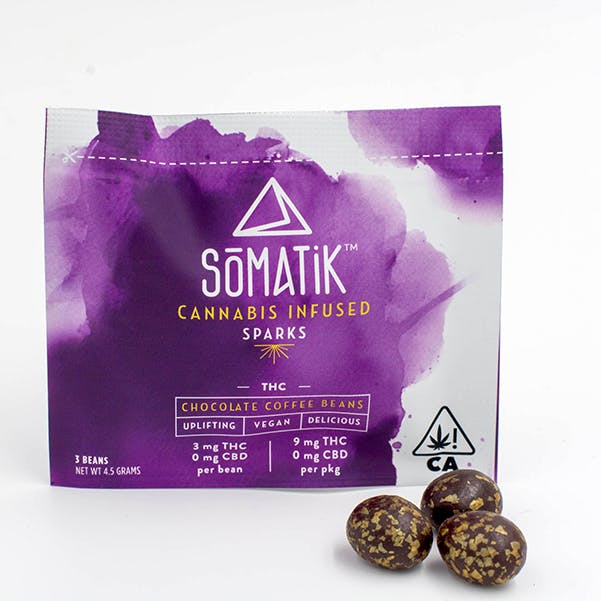 Somatik - Cannabis Infused Chocolate Coffee Beans 9mg.