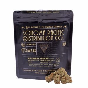 Sonoma Pacific: Blueberry Afghani - 13.5%THC / 0.04%CBD