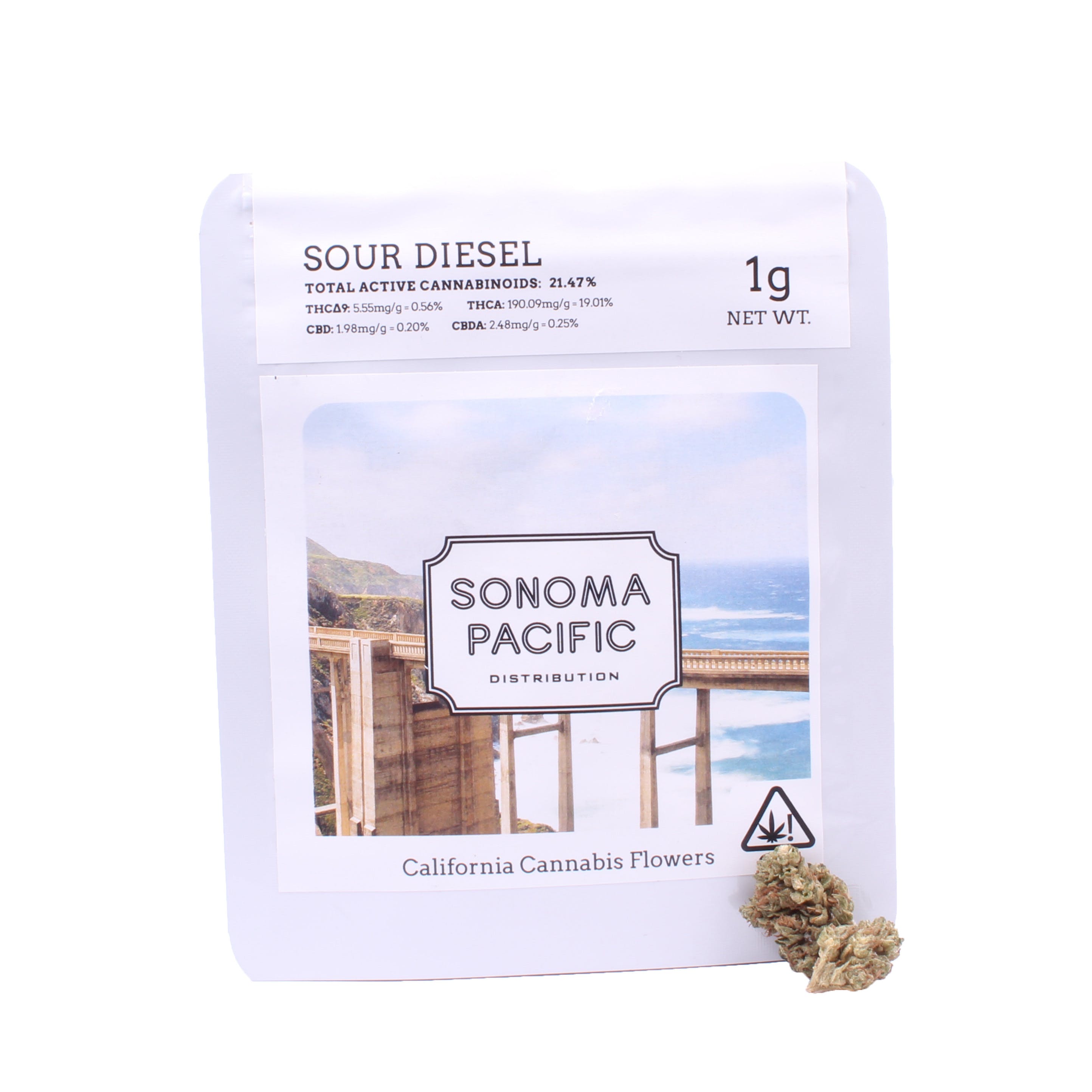 Sonoma Pacific: Sour Diesel - 19% THC / 0.02% CBD