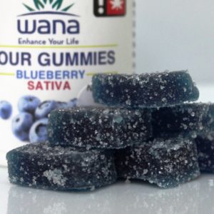 Sour Blueberry (S) Gummies | 50mg THC (Wana)