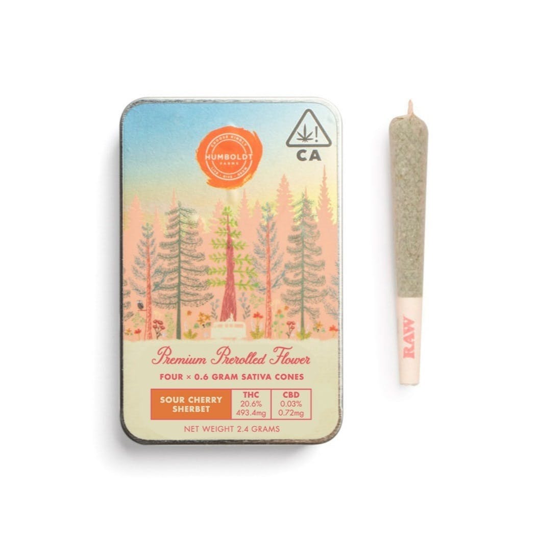 Sour Cherry Sherbet Prerolled 4-Pack