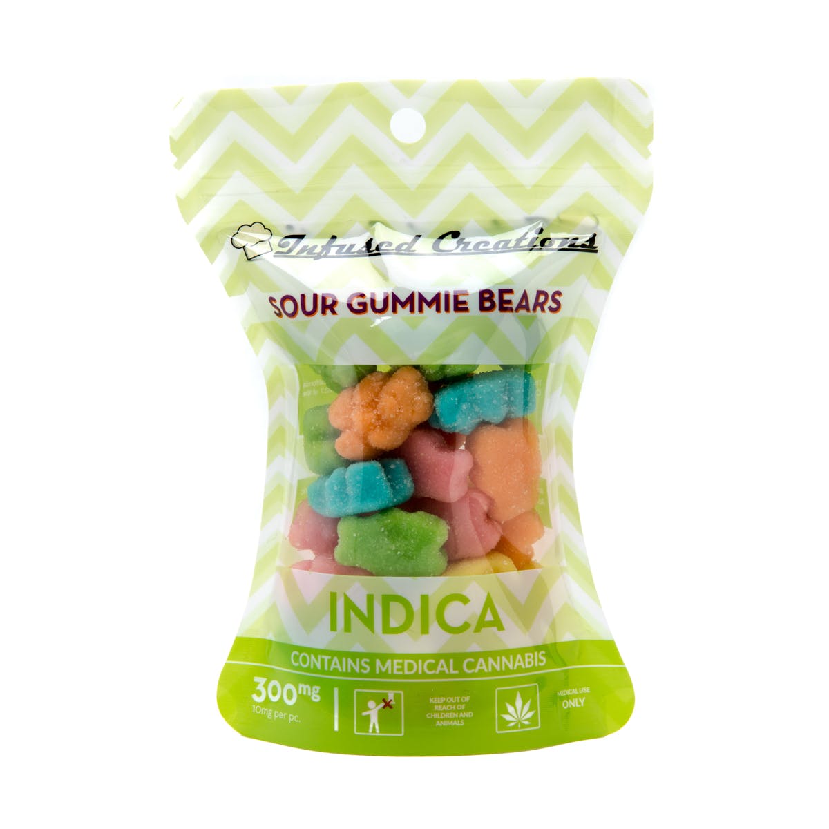 Sour Gummi Bears Indica, 300mg