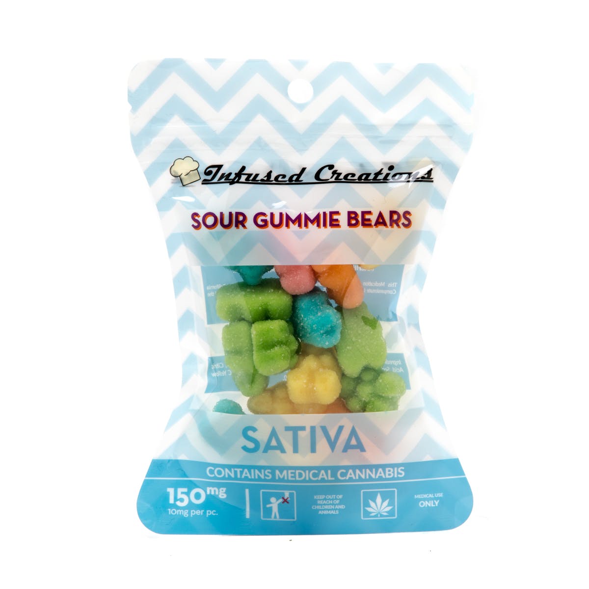 Sour Gummi Bears Sativa, 150mg