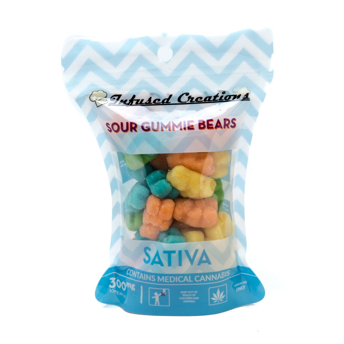 Sour Gummi Bears Sativa, 300mg