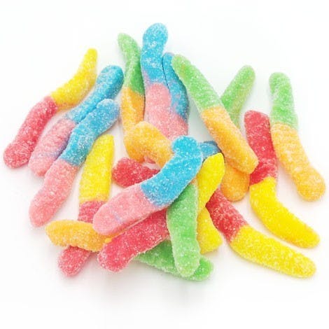 SOUR GUMMY WORMS 300MG