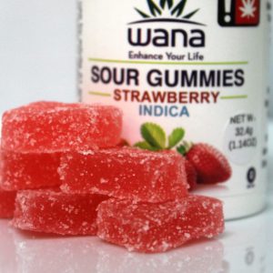 Sour Strawberry (I) Gummies | 50mg THC (Wana)