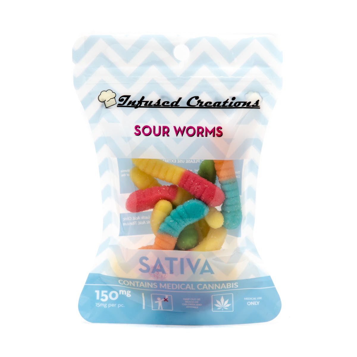 Sour Worms Sativa, 150mg