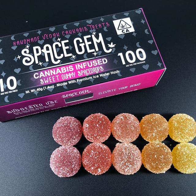 Space Gem Candy: Sweet Spacedrops Gummies 100mg THC