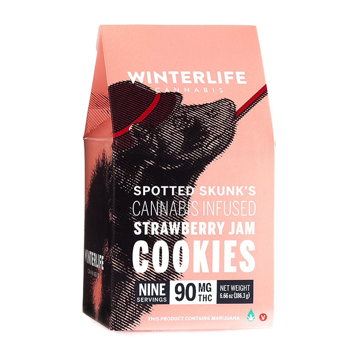 Spotted Skunk's Strawberry Jam Cookies 90 mg
