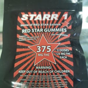 STAR 1 375MG RED STAR GUMMY