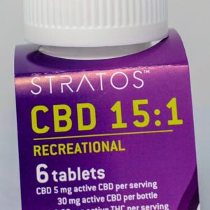 Stratos - CBD/THC - 15:1 - 6 pack - 2mg