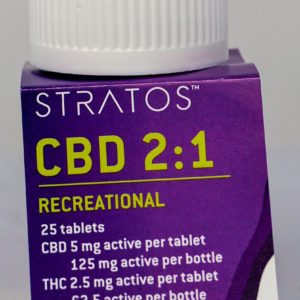Stratos - CBD/THC - 2:1 - 25 pack - 62.5mg