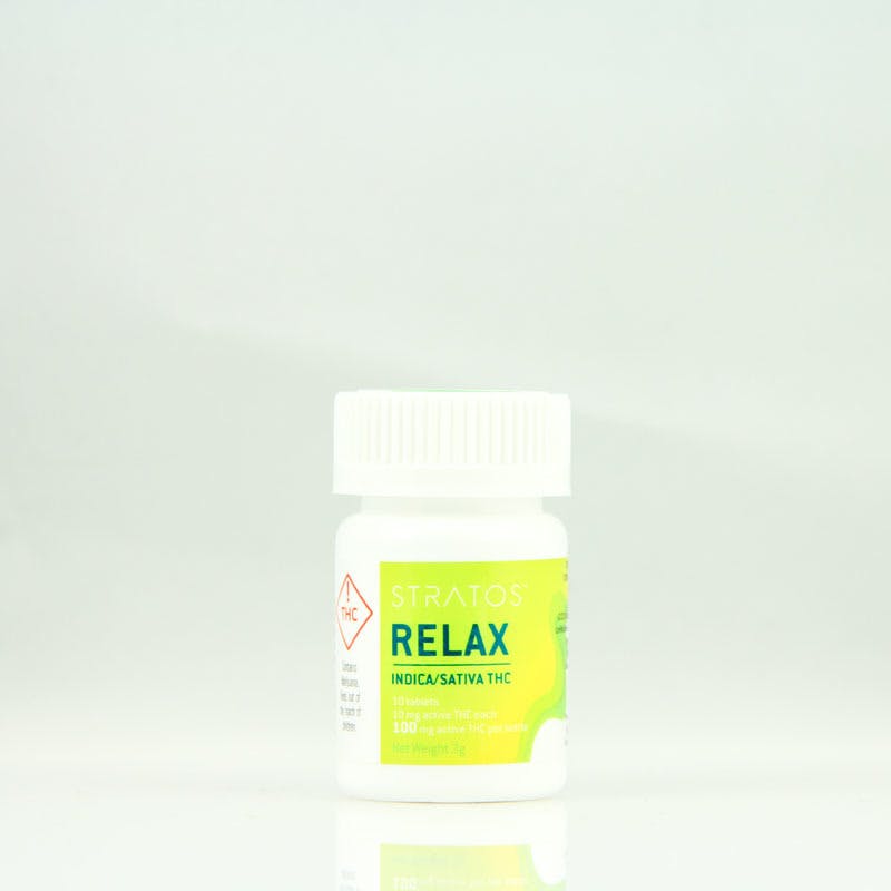 Stratos Relax tablets 100mg bottle