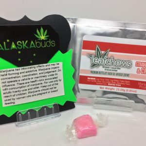 Strawberries and Cream Leaf Chews 50mg From Einstein Labs