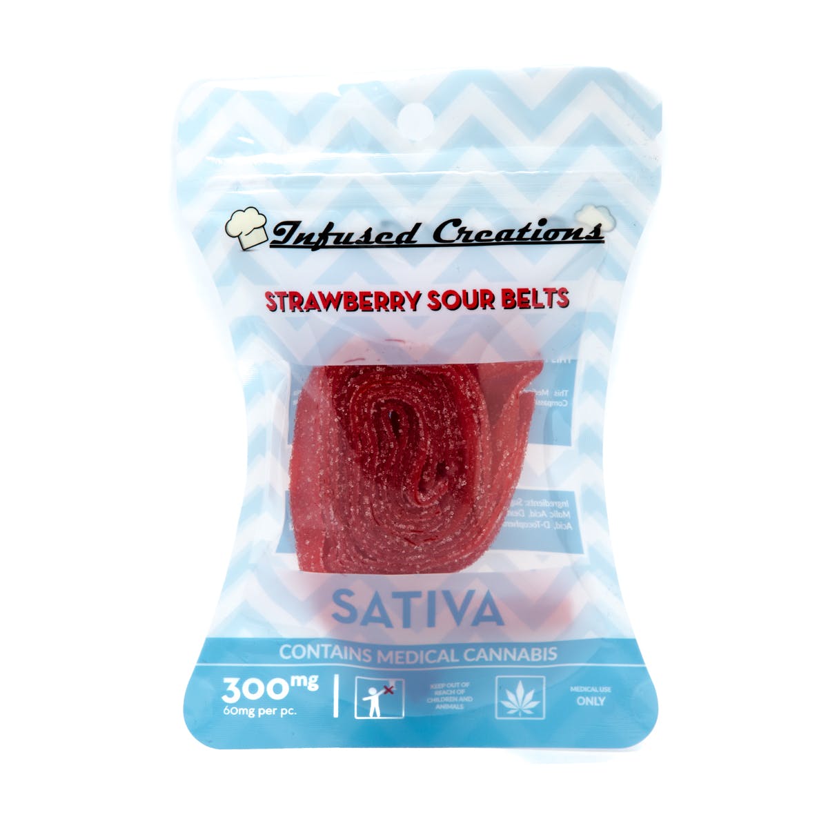 Strawberry Belts Sativa, 300mg