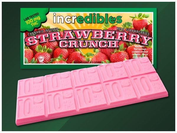 Strawberry Crunch Bar, 100 mg