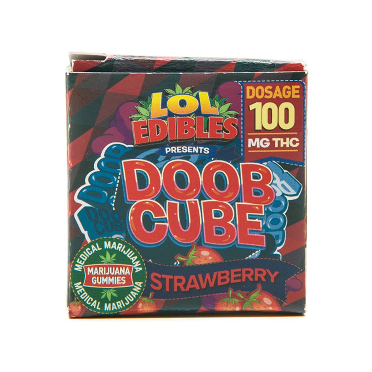 STRAWBERRY DOOB CUBE - 100MG