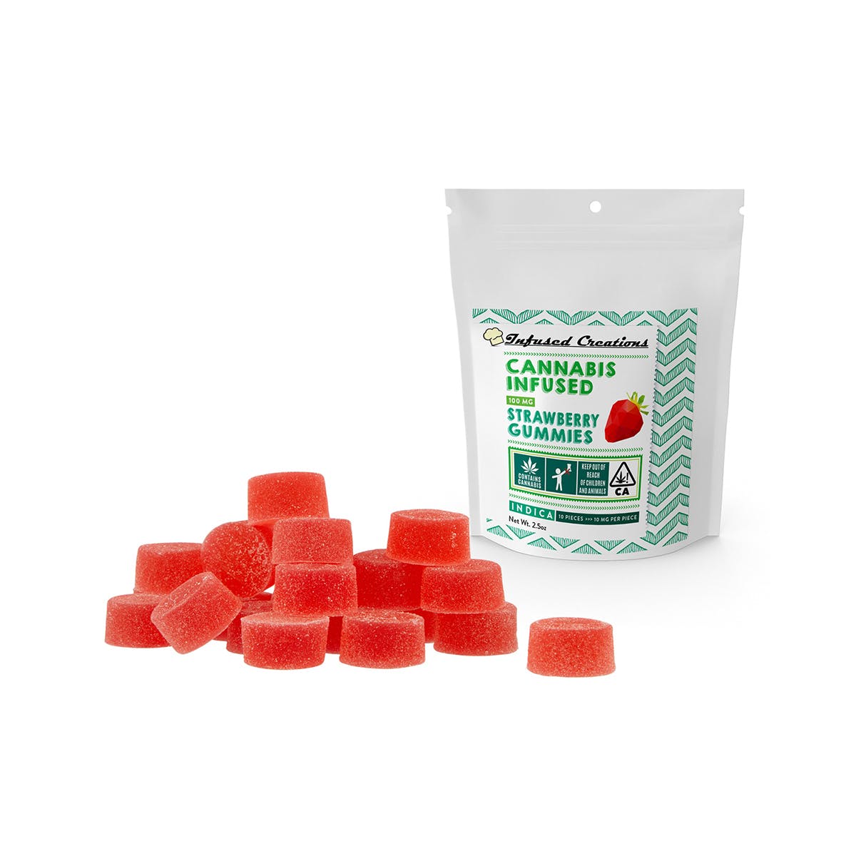 Strawberry Gummies Indica 100mg