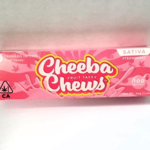 Strawberry Sativa Cheeba Chews 100mg THC