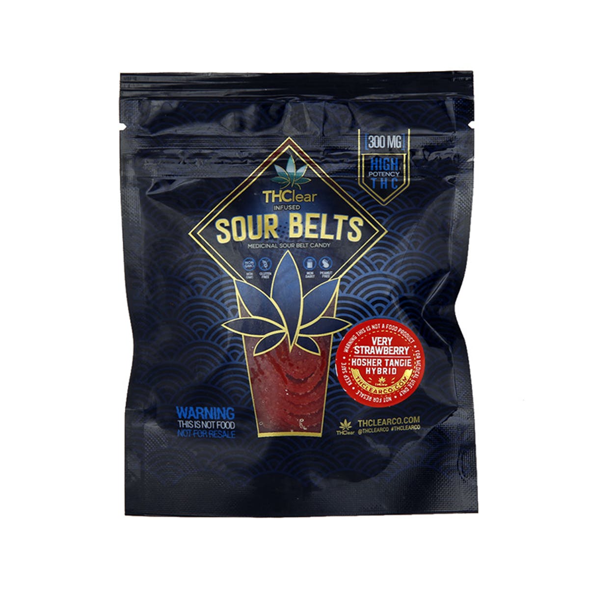 STRAWBERRY SOUR BELTS - 300MG