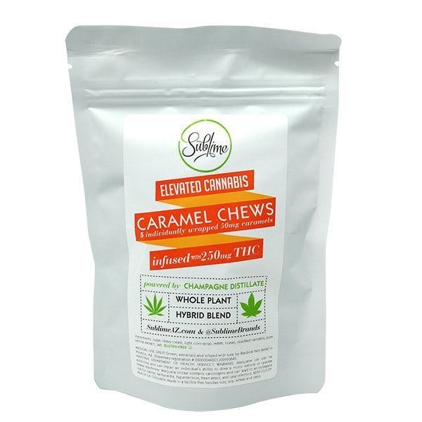 Sublime Caramel Chew 5 pack – 250mg THC