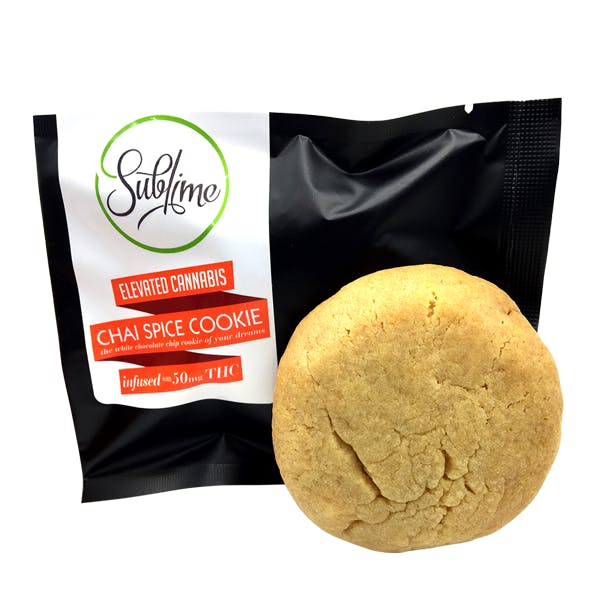 Sublime Chai Spice White Chocolate Chip Cookie 50mg