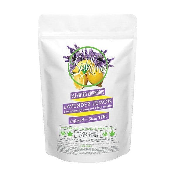 Sublime Hard Candy Lavender Lemon – 50mg THC