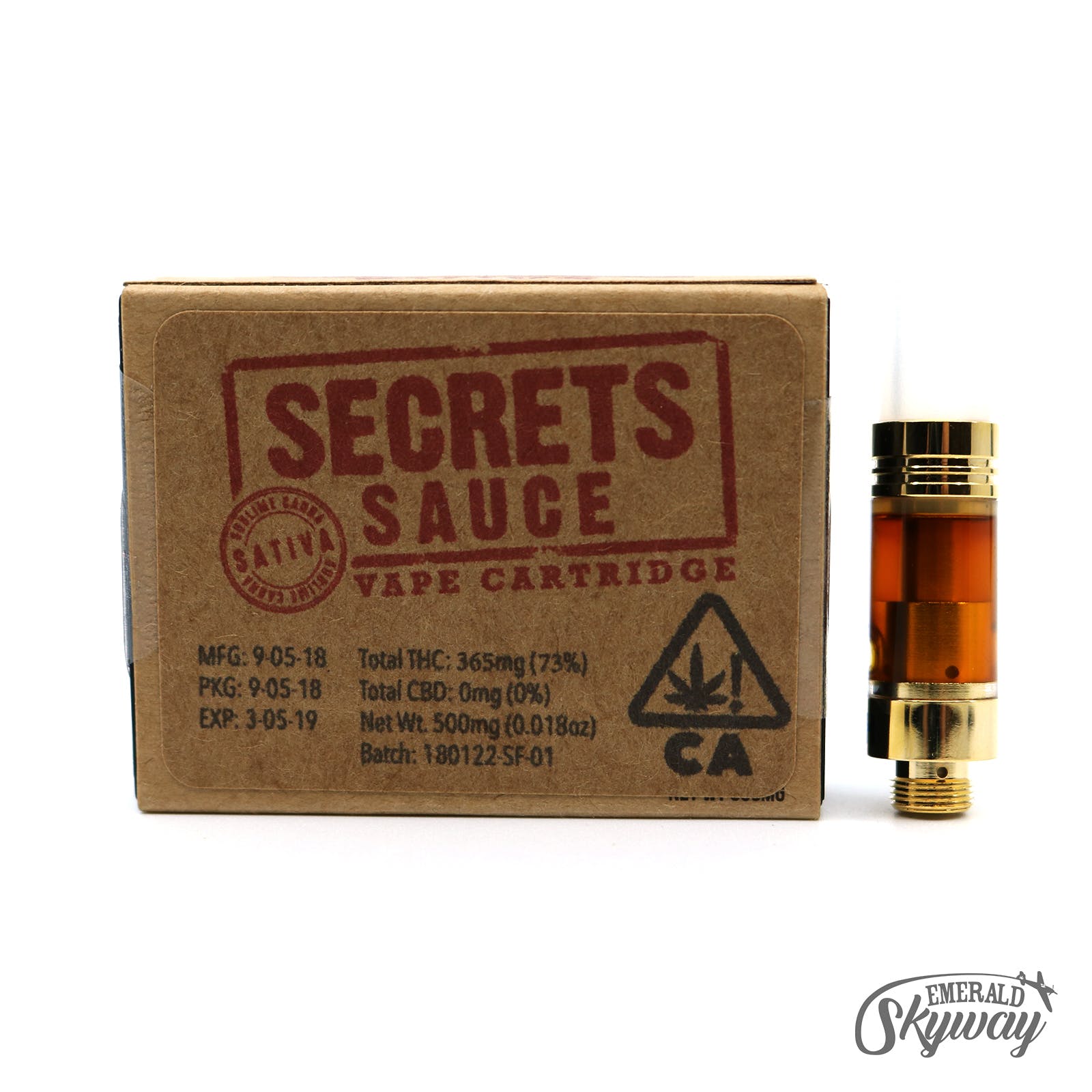 Sublime: Secrets Sauce Cartridge - Sativa