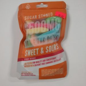 SUGAR STONED- GUMMY WORMS(500mg)