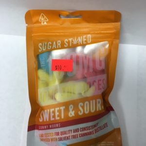 SUGAR STONED “GUMMY WORMS” 150mg THC