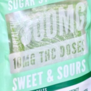 Sugar Stoned Sour Belts - Watermelon 300mg