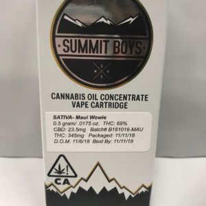 Summit Boys Cartridge -Maui Wowie .5g