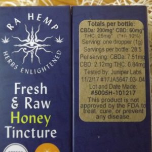 Sun God THCa Tincture-Fresh and Raw Honey