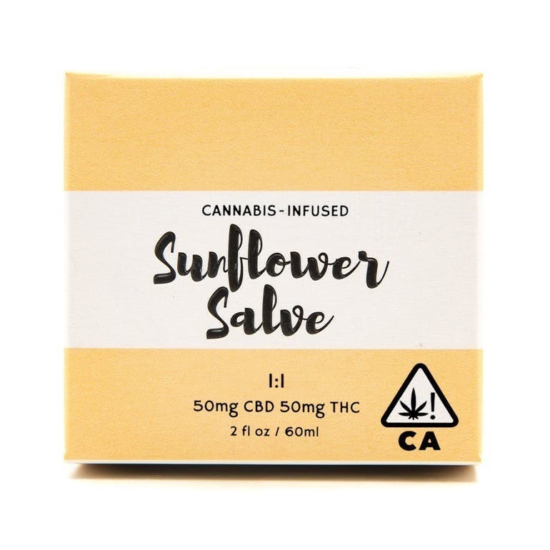 Sunflower Salve 1:1 CBD/THC 50mg - Made From Dirt