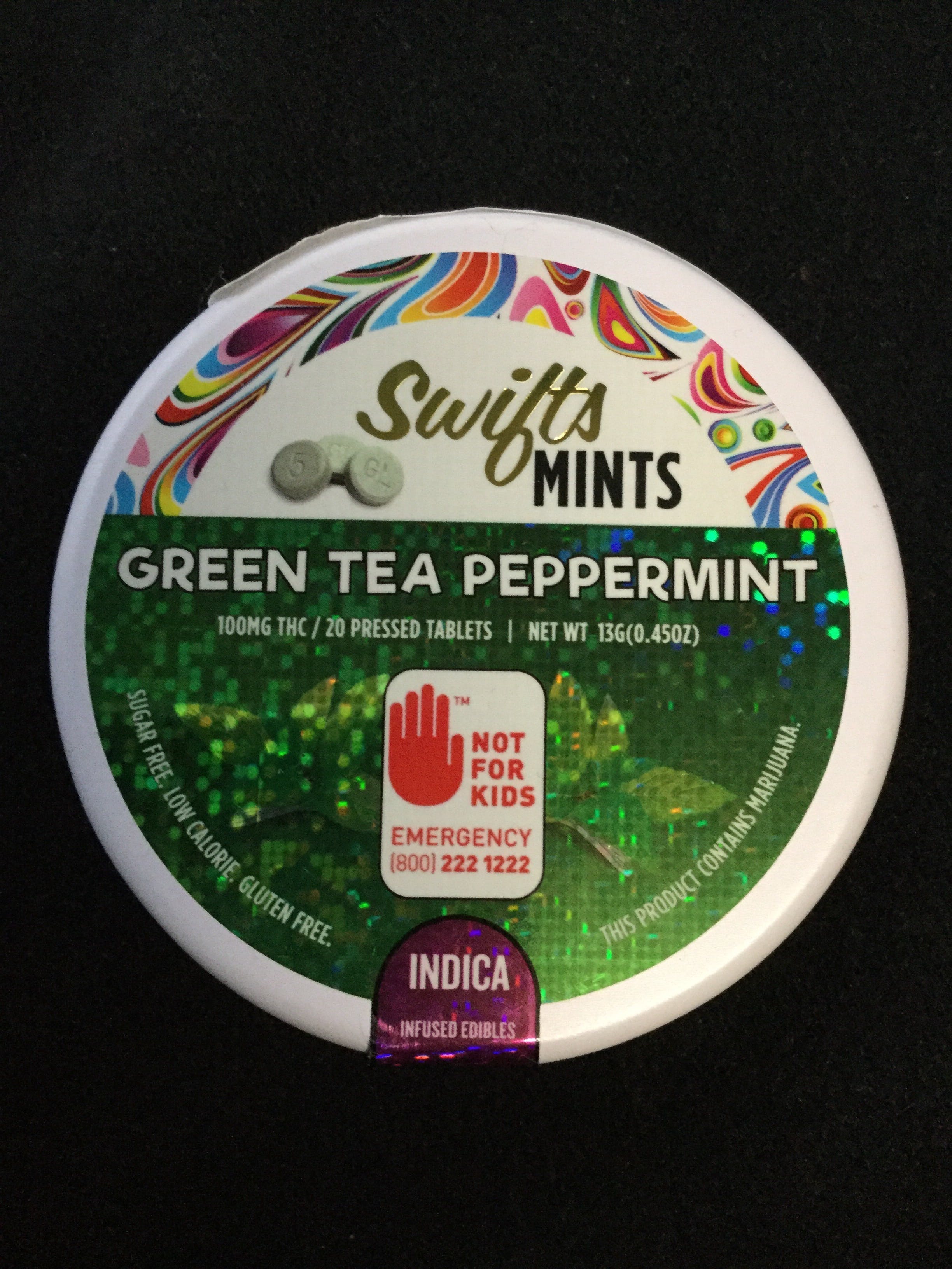 edible-sw-indica-green-tea-peppermint-mints-100mg