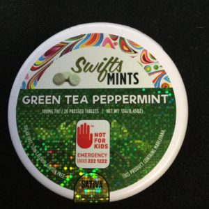 SW Sativa Green Tea Peppermint Mints 100mg