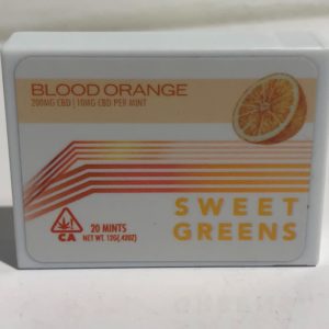 SWEET GREENS - Blood Orange Mints 200MG CBD