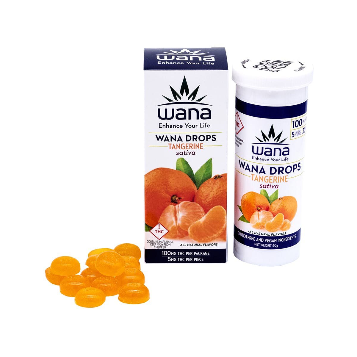 Tangerine Drops 100mg - Sativa