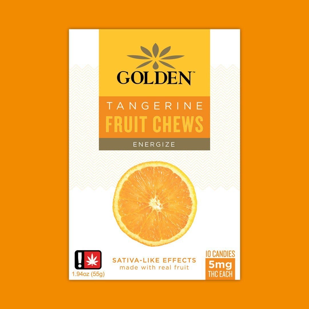 Tangerine- Sativa- Fruit Chews- Golden Leaf 07138531