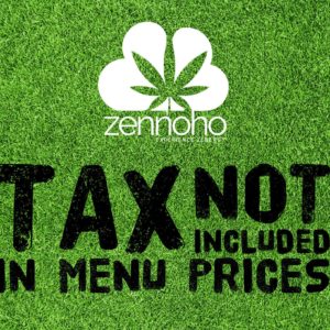 Tax Not Included in menu prices