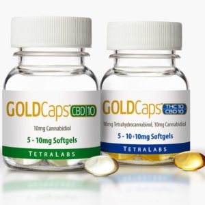 Tetra Labs Gold Caps THC/CBD 10mg (5 Caps)