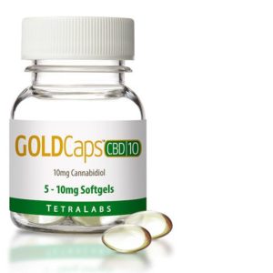 TetraLabs Gold Caps 15pc 10mg CBD 150mg