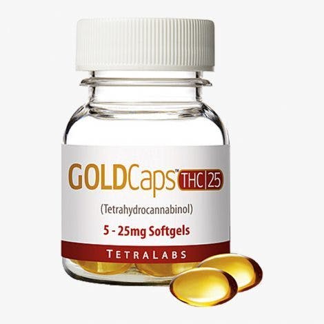 TetraLabs Gold Caps 15pc 25mg THC 375mg