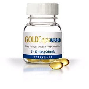 TetraLabs Gold CapsTHC 10mg/CBD 10mg